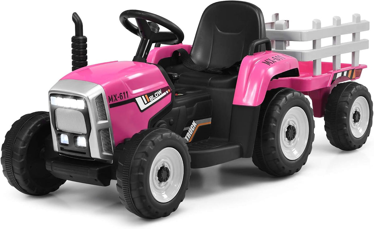 12V Battery Powered Ride on Tractor with Trailer P335