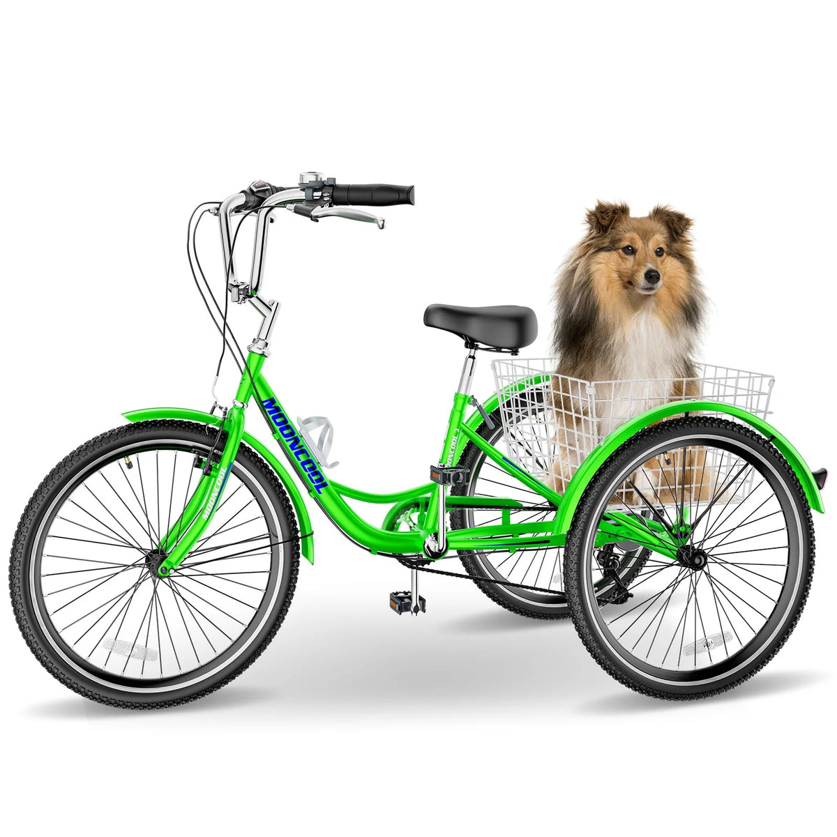 26 Big 3 Wheels Adult Tricycle with Large Basket & Bell X9145