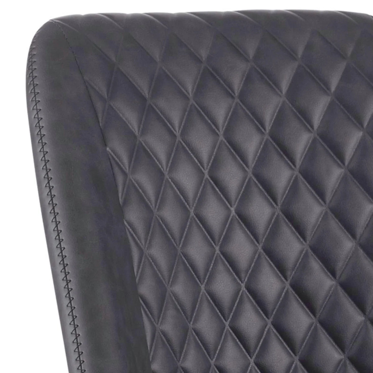 Gray Leatherette Office Chair with Star Base U3154