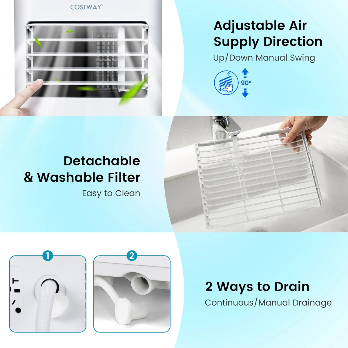 5000 BTU Portable Air Conditioner 4-in-1 P3514