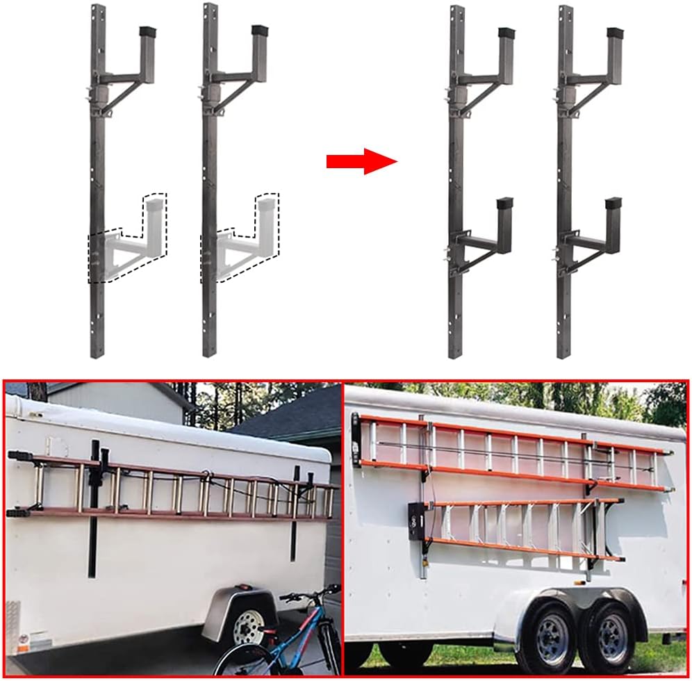 Adjustable Trailer Ladder Rack for Enclosed Trailer Side Wall B249562