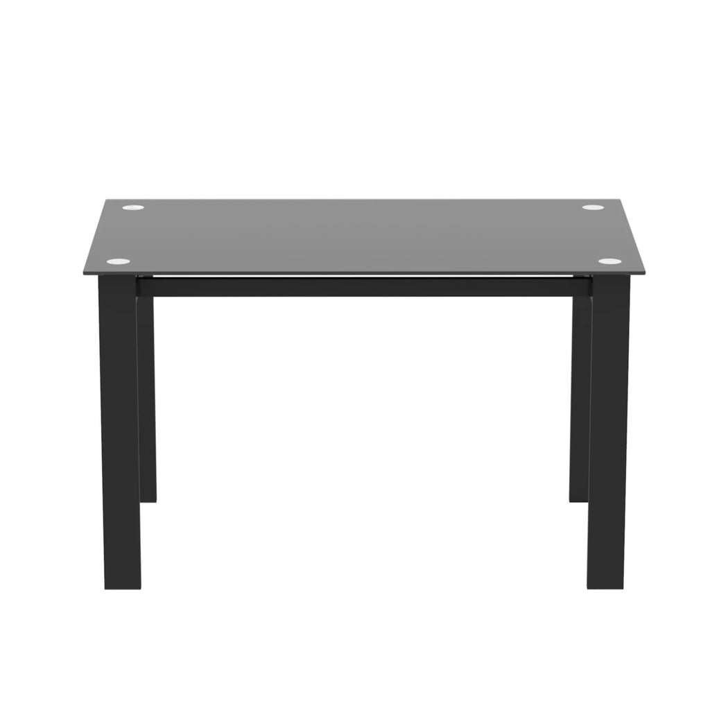 Black Tempered Glass Dining Table G14588