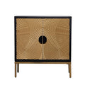 Bronze Contemporary Wood Cabinet I863