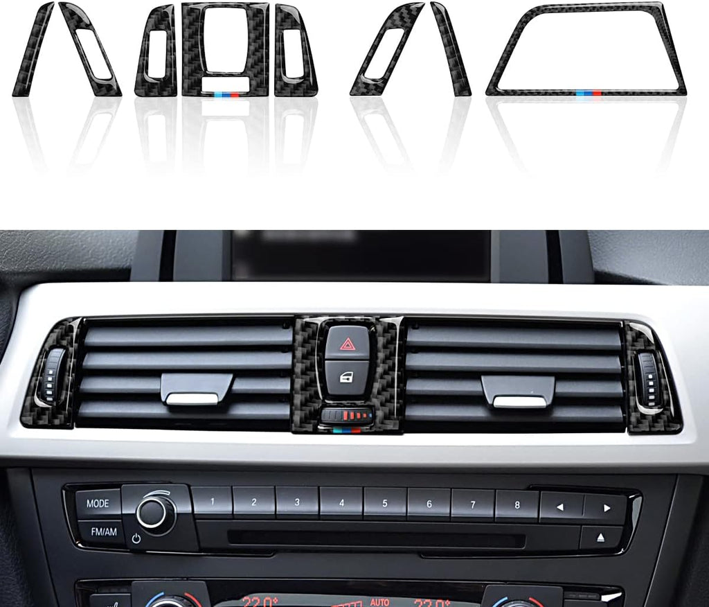 Carbon Fiber Gear Shift Panel Sticker Decal Pack of 2 P9473