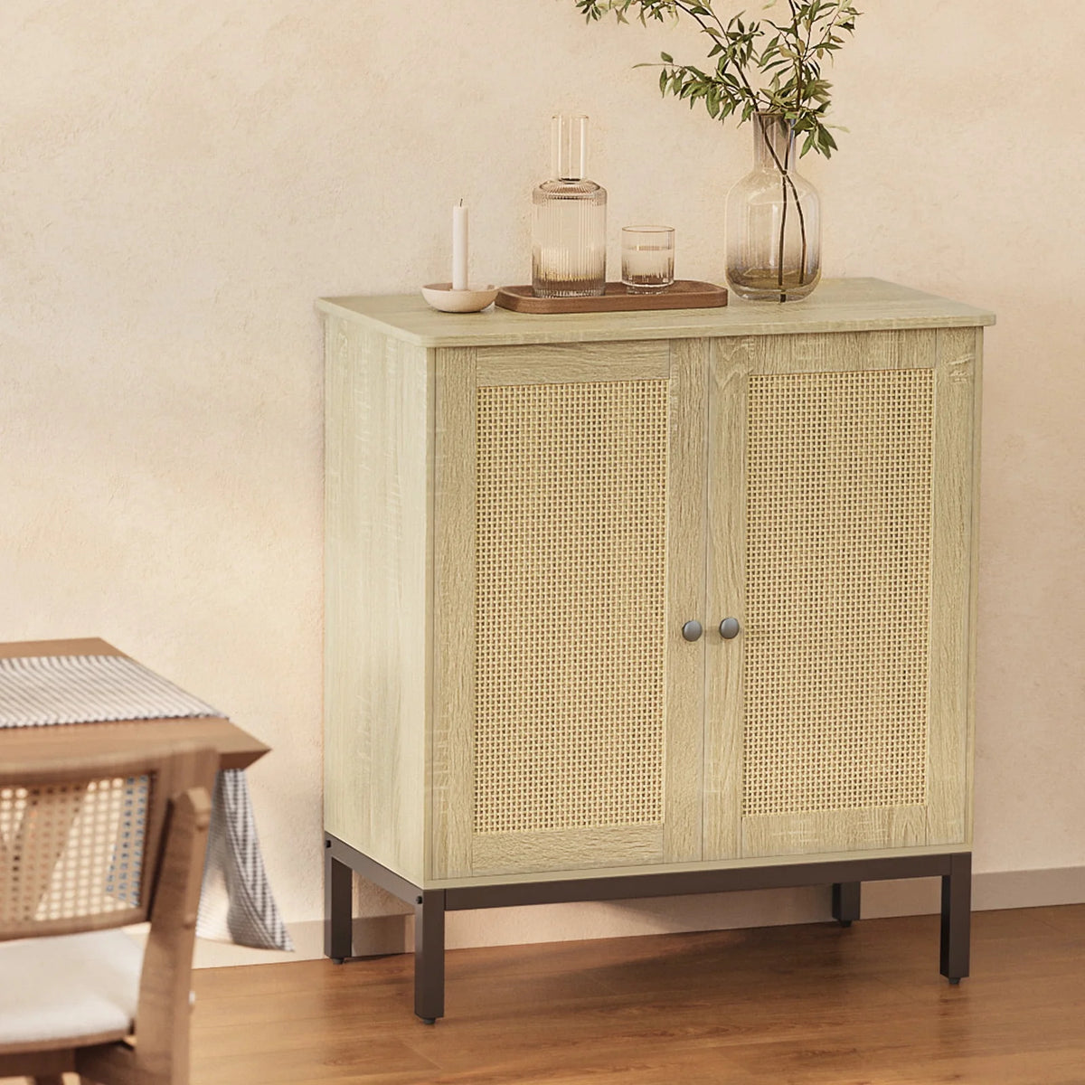 Rattan Buffet Storage Cabinet C8529