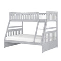 Gray Wood Twin over Full Bunk Bed Q9961