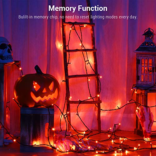 240 LED 78.74ft Orange Purple String Lights R2458