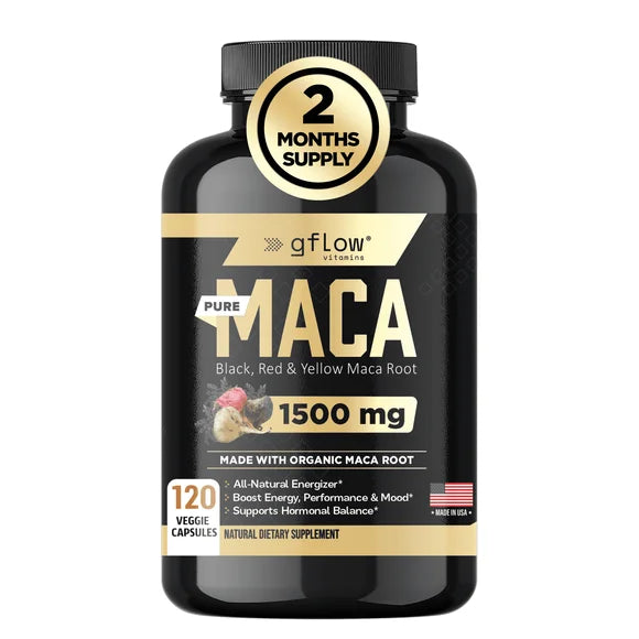 1500mg Maca Root Capsules with Black Pepper Q4490