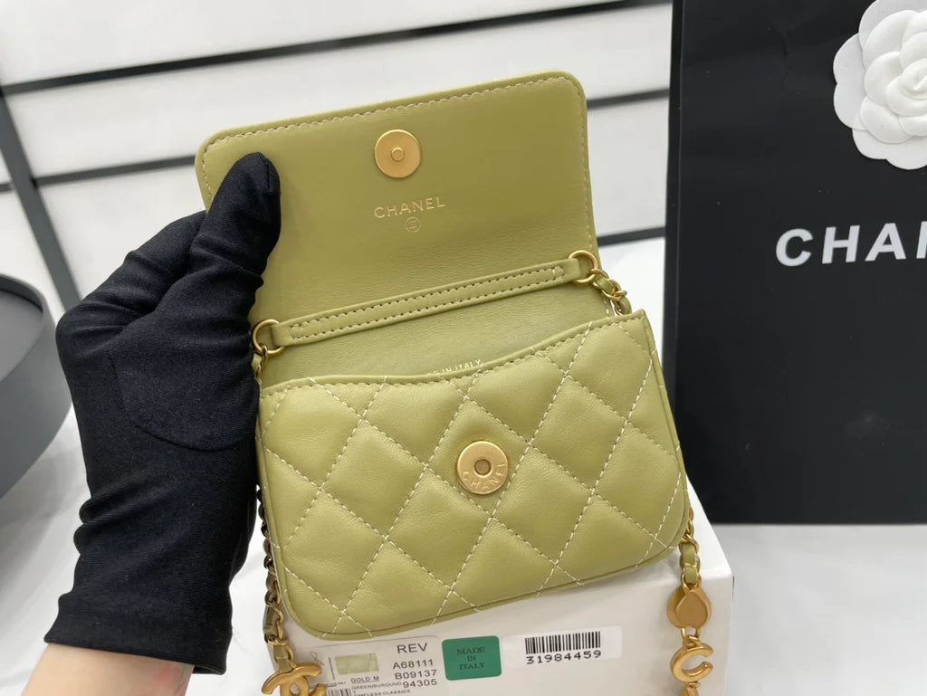 Green Mini Flap Bag J677150