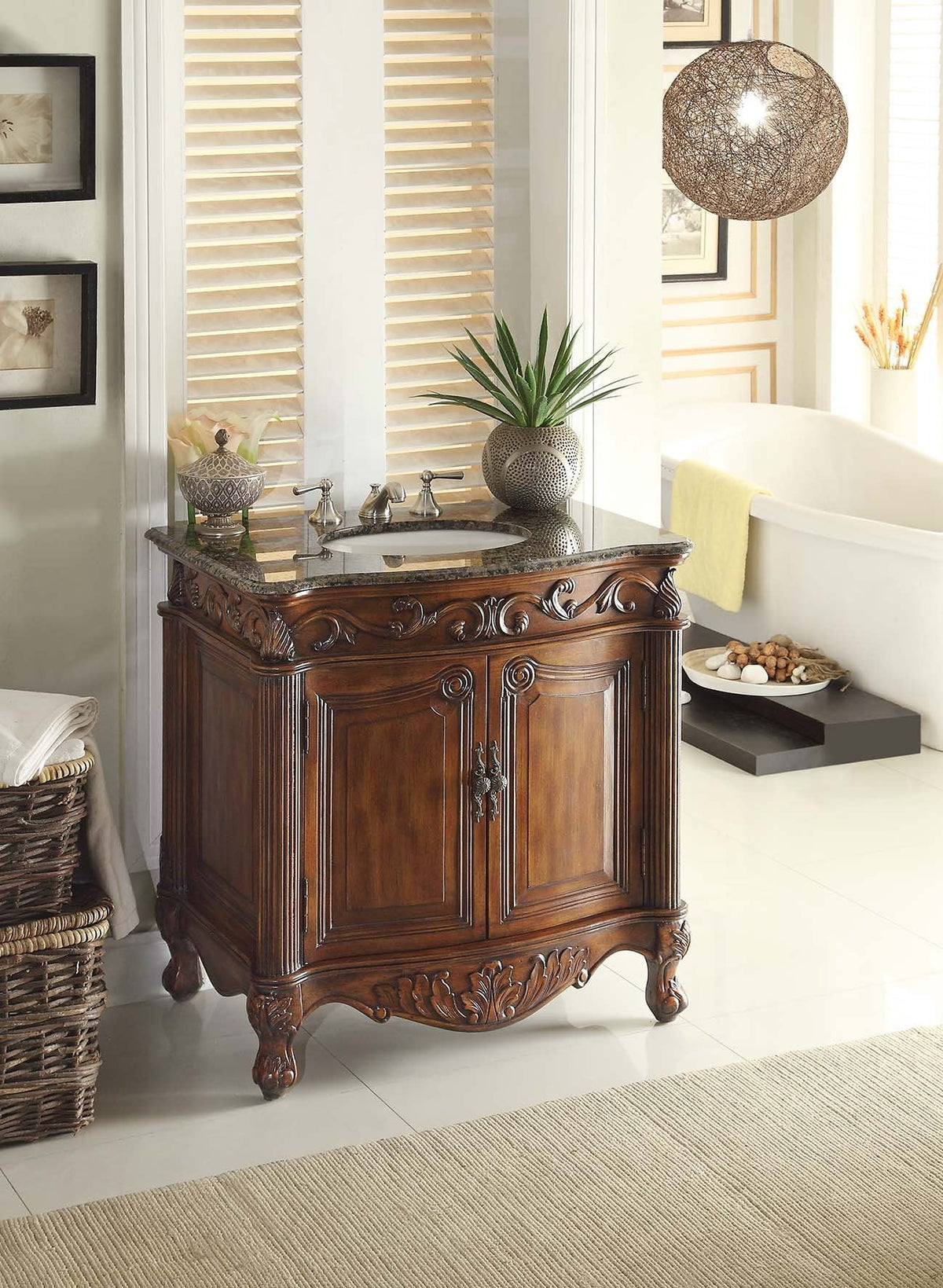 32" Brown Bathroom Vanity R40951