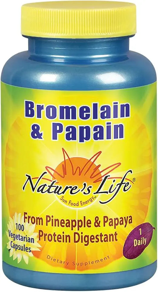 Bromelain & Papain 250mg 100 Vegetarian Capsules B437