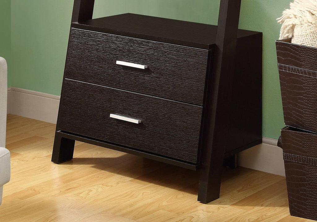 White Particle Board Bookcase with 2 Storage Drawers B88836