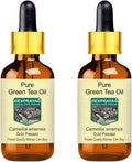 Green Tea Oil with Glass Dropper Cold Pressed 100ml X 2 K49512
