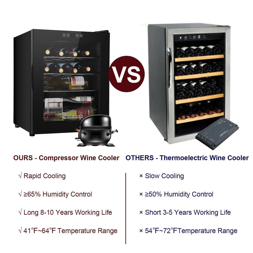 1.7cu.ft 16 Bottle Compressor Wine Cooler J178