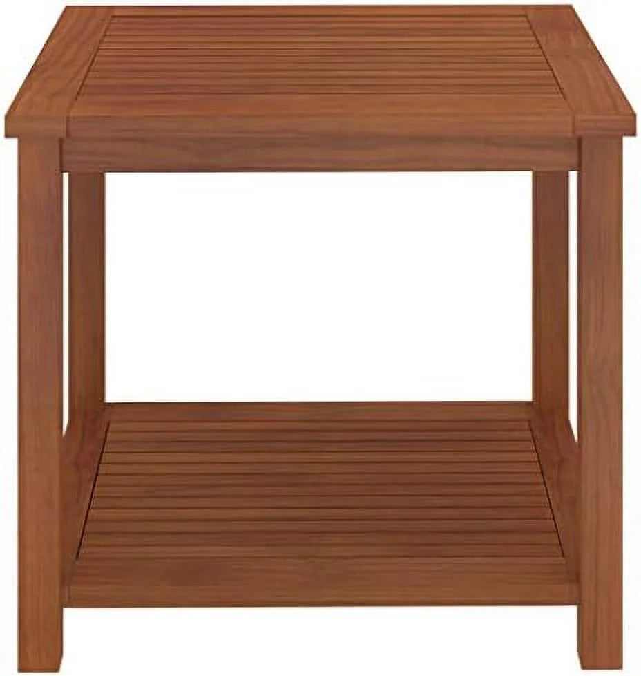 Rustic Solid Acacia Wood End Side Table M17991