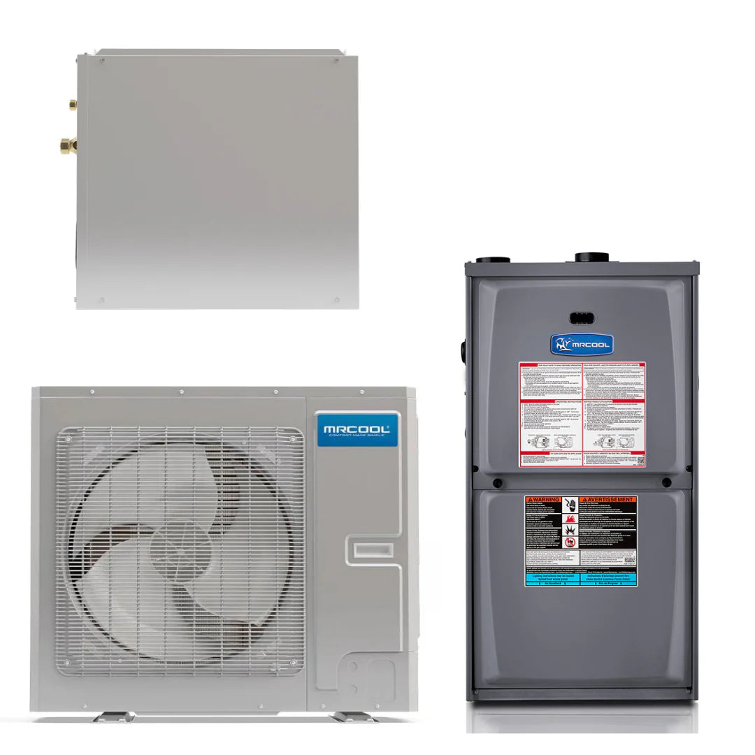 2-3 Ton Central Air Conditioner and 80% AFUE Gas Furnace Split System V8108