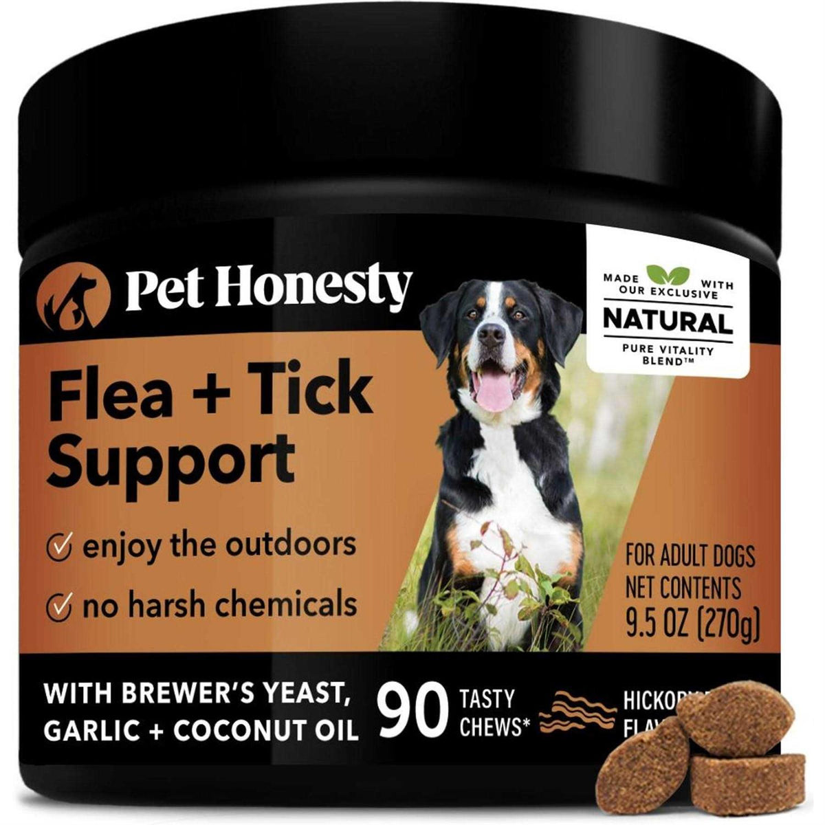 Flea & Tick Support Supplement Soft Chews for Dogs J8736