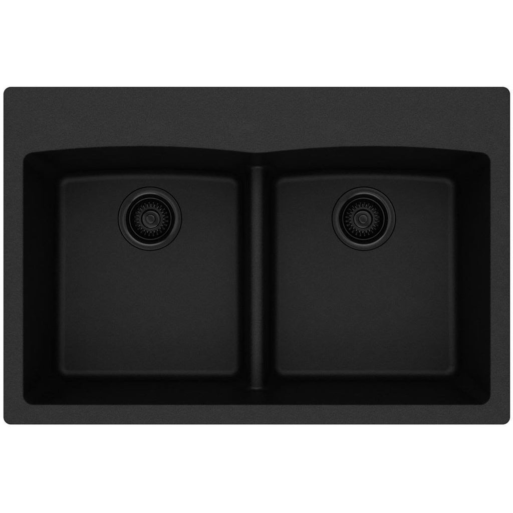 White Double Equal Bowl Kitchen Sink Z93236