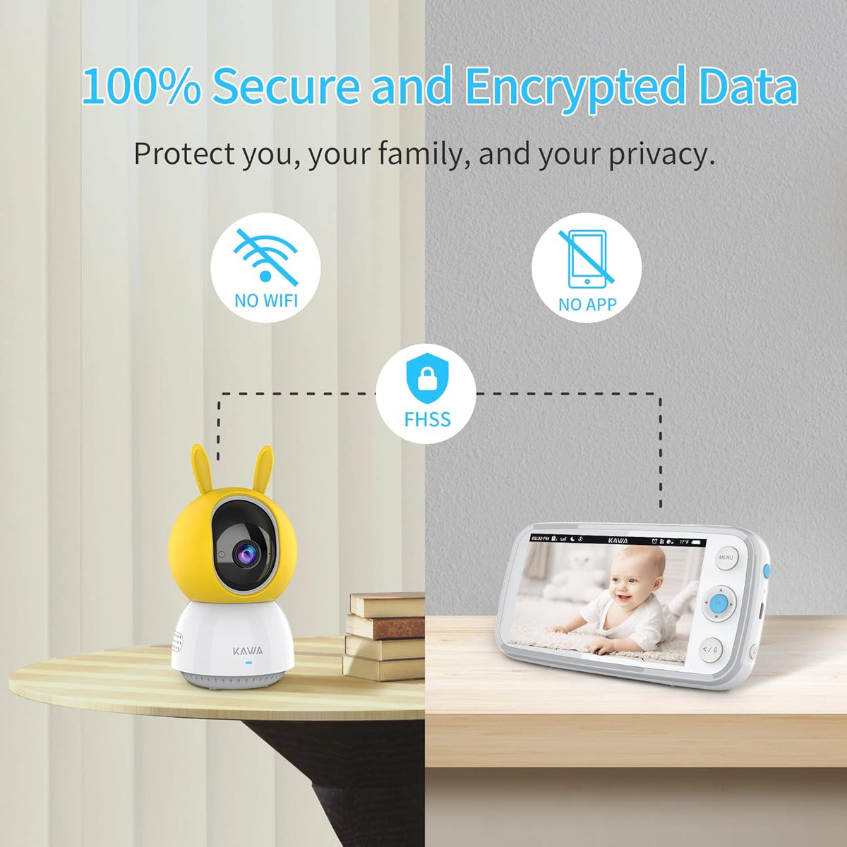 Baby Monitor with 2 Cameras and Audio X510
