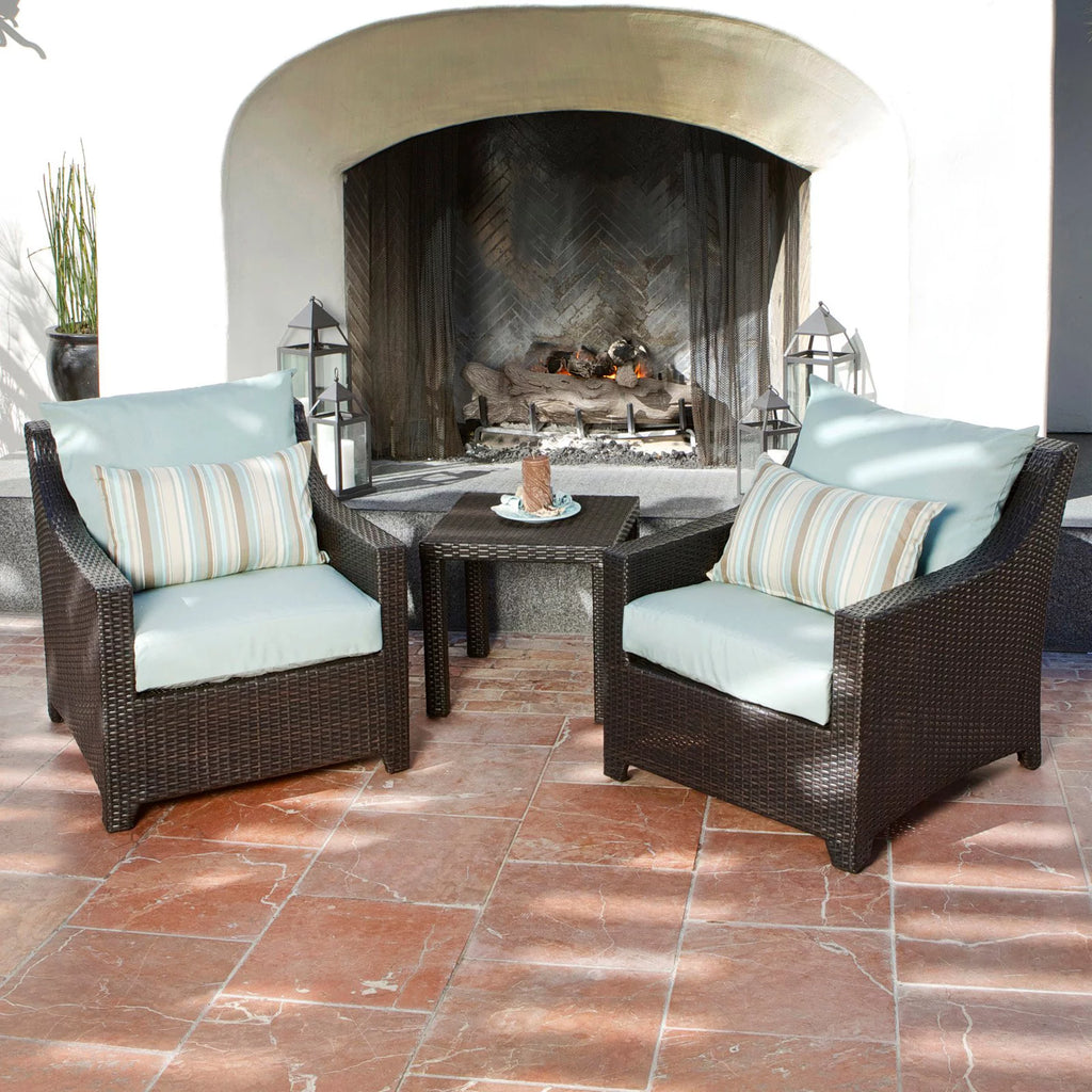 Outdoor Club Chair Set and Side Table H588
