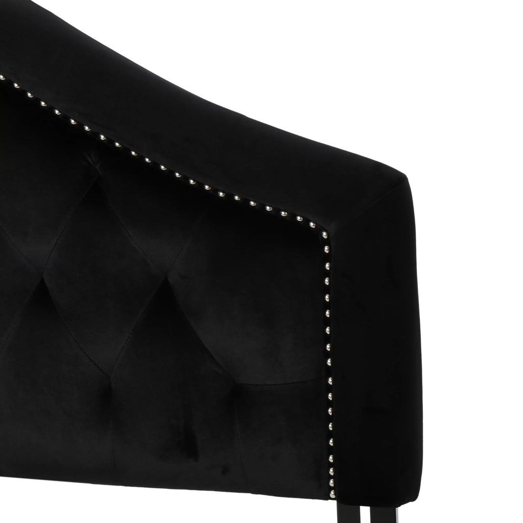 Black Velvet Queen/Full Headboard M173724