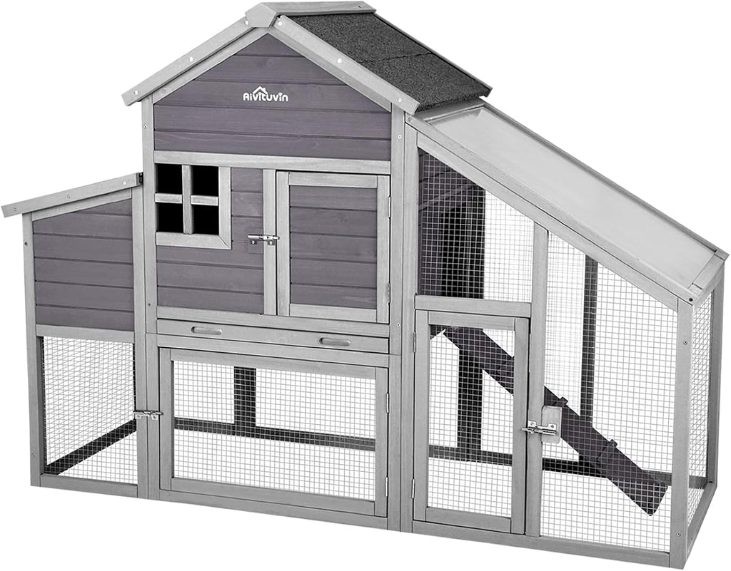 Chicken Coop with Run Large Nesting Box R52512
