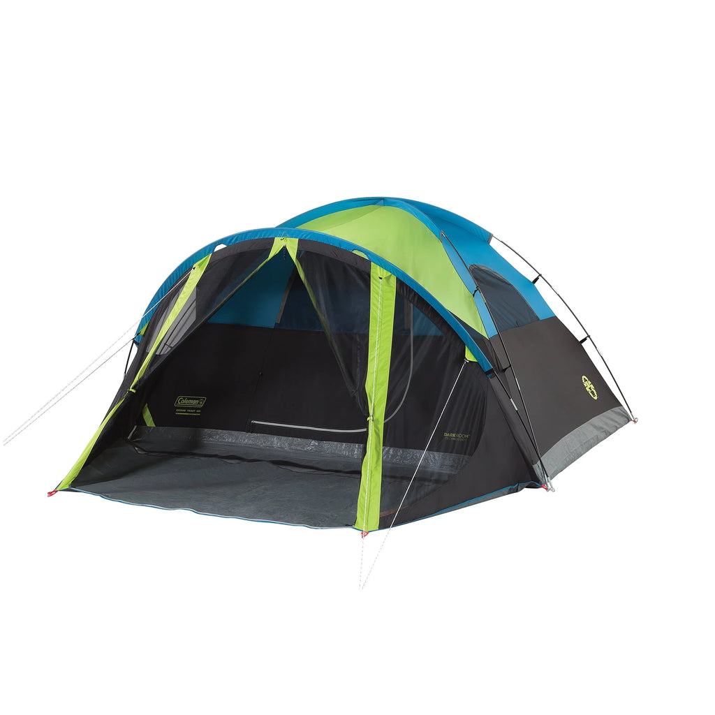 4-Person Dark Room Dome Camping Tent with Screen Room, Green C226