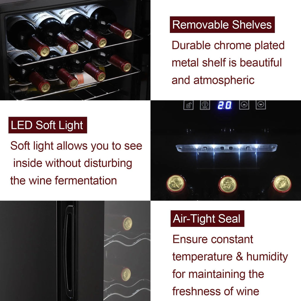 1.7cu.ft 16 Bottle Compressor Wine Cooler J178