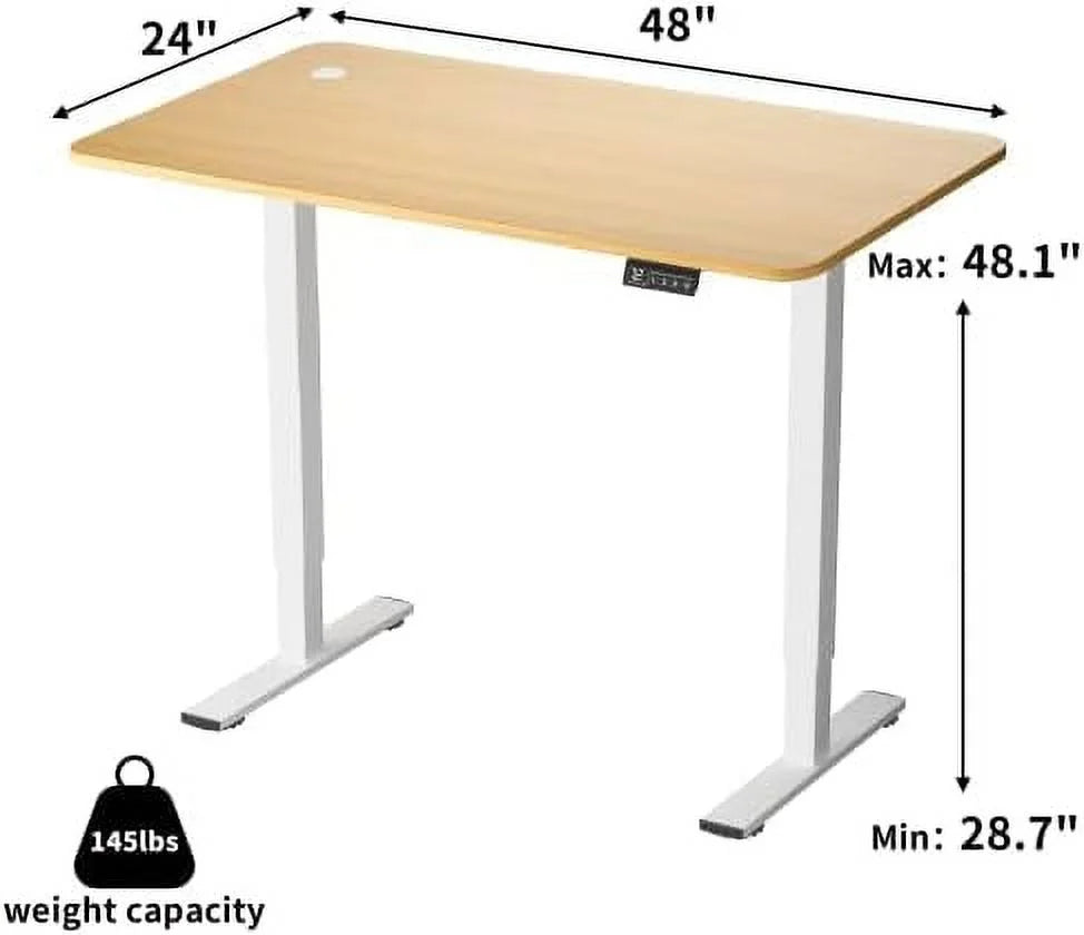 Electric Adjustable Standing Desk 55 x 24 with Memory Preset C174953