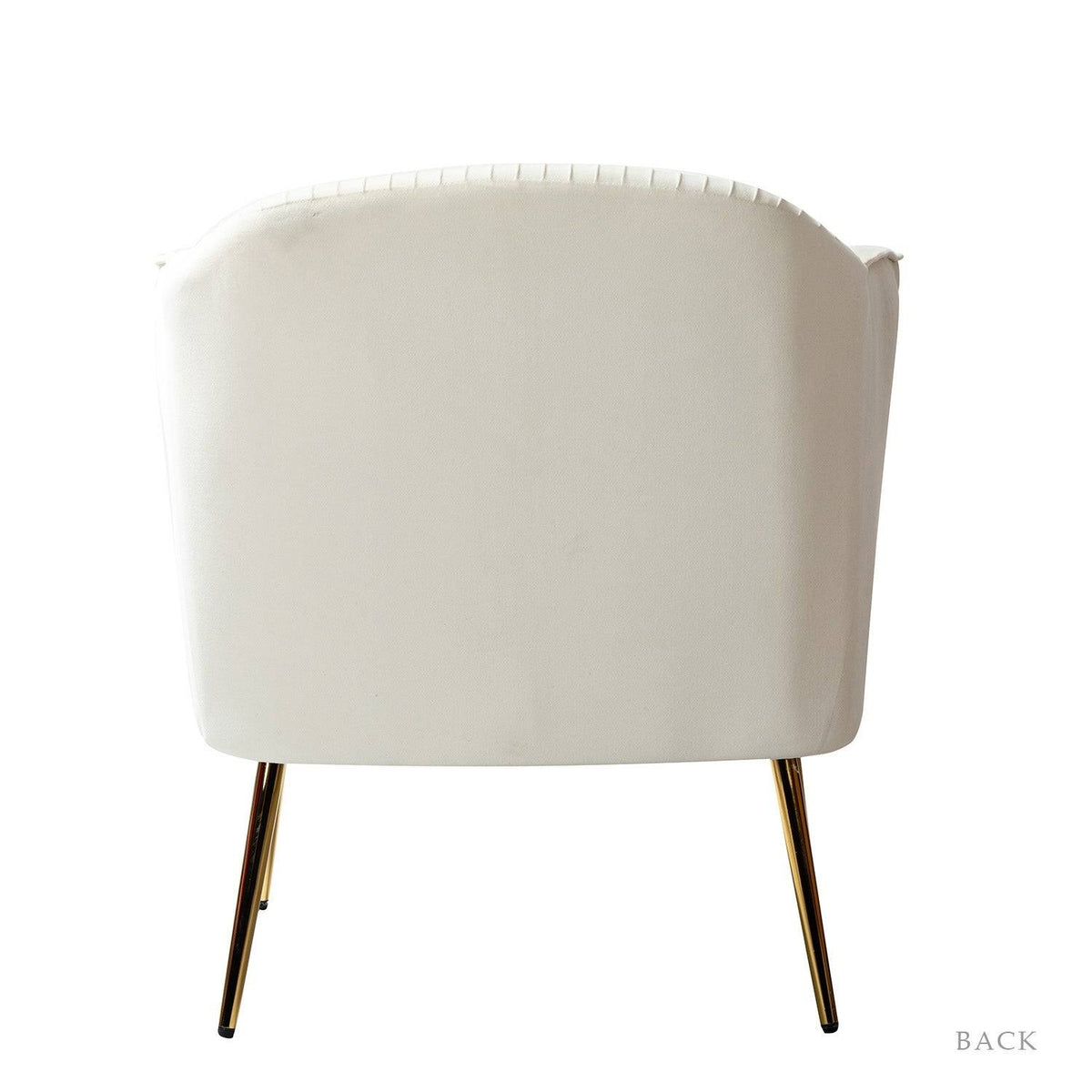 Mustard Upholstered Barrel Chair with Golden Base D7317