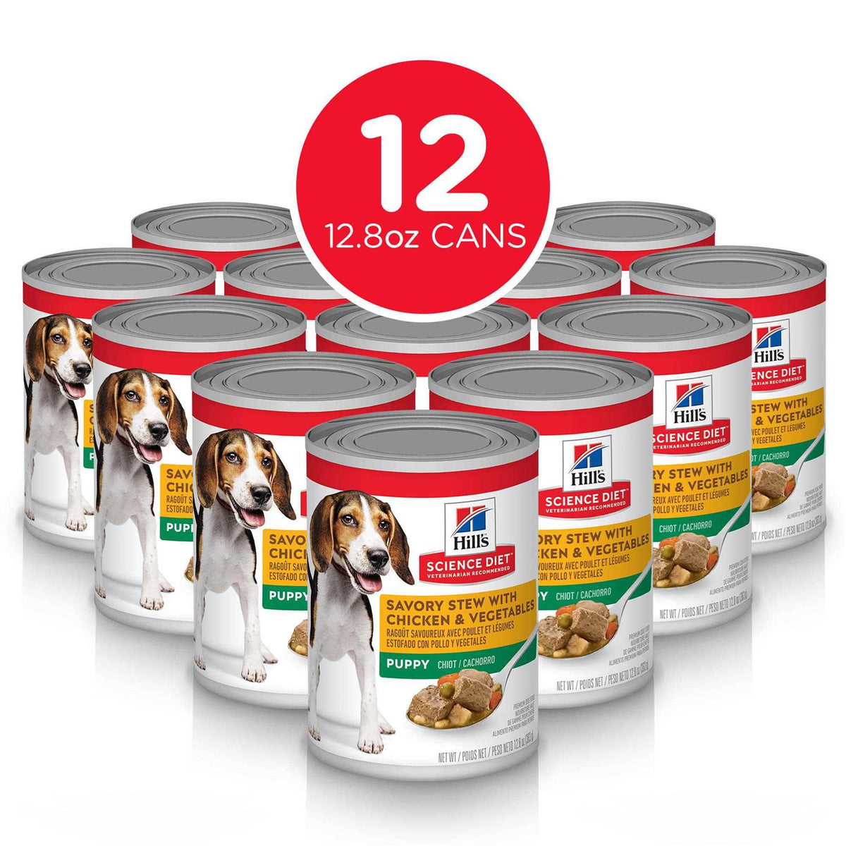 Puppy Chicken & Veggies Dog Food 12.8-oz 12 ct O216773