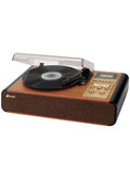 3-Speed Turntable with Radio, Cassette Player & Built-in Speakers D90709