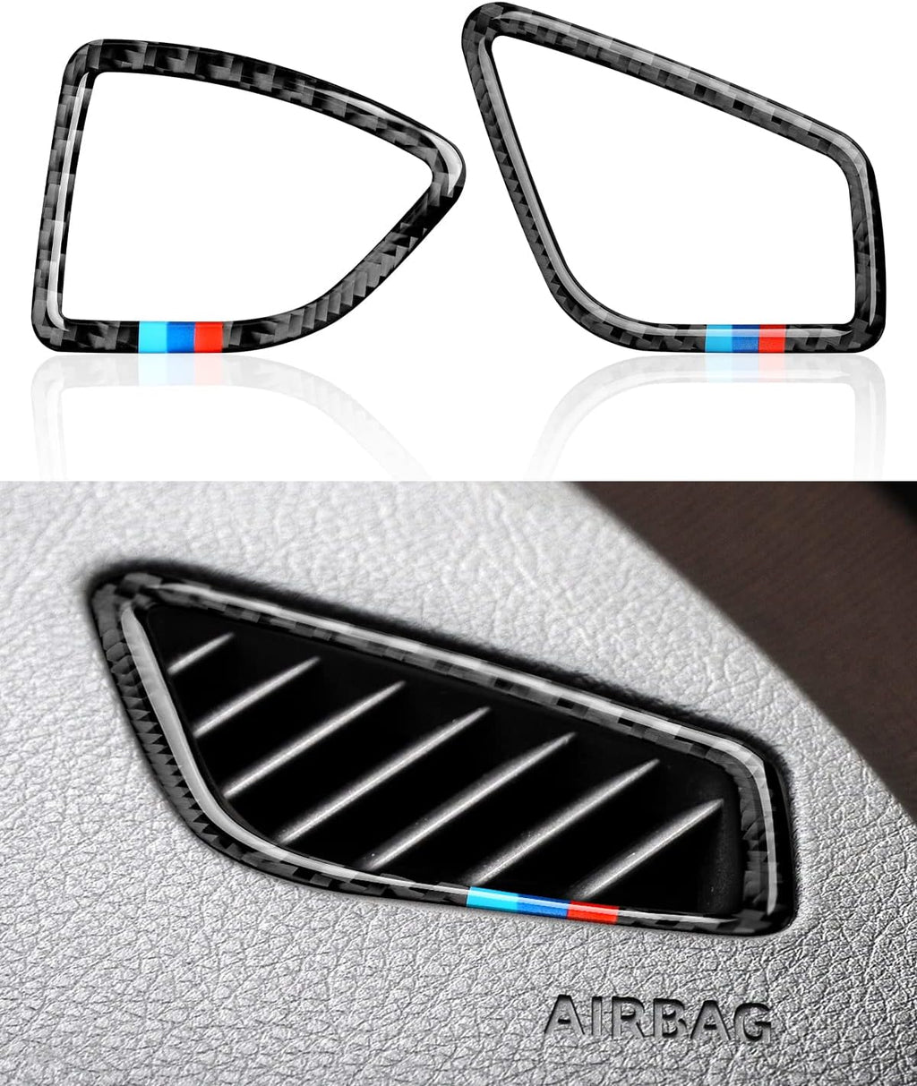 Carbon Fiber Gear Shift Panel Sticker Decal Pack of 2 P9473