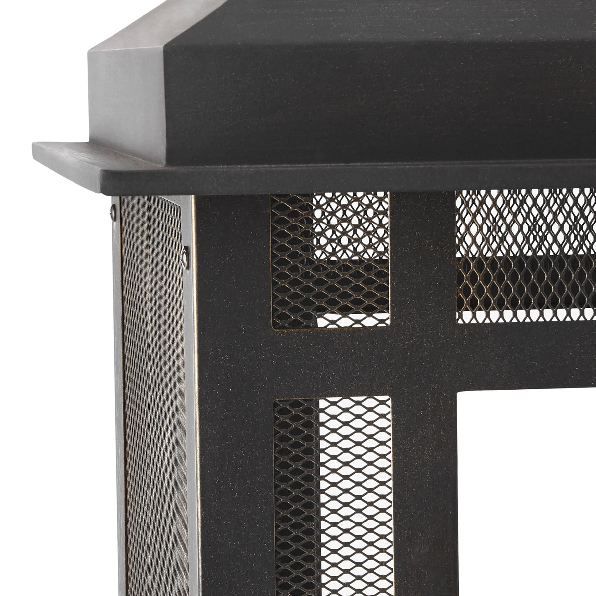 45-Inch Outdoor Steel Fireplace with Chimney U361