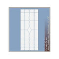 Etched Glass Semi-Private Window Film 32" W X 74" H A827