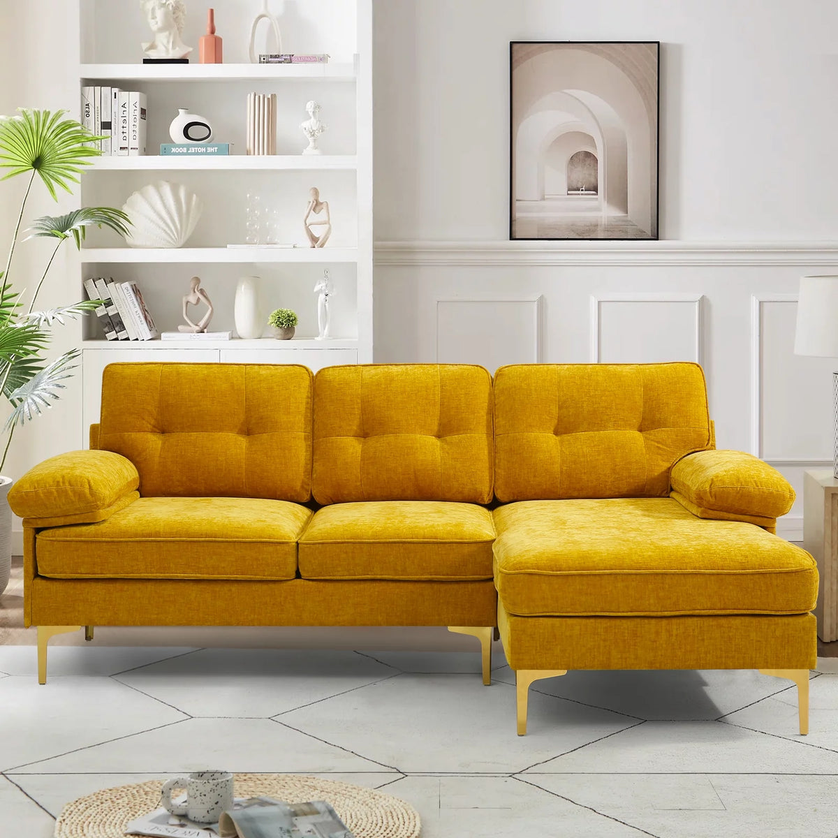 3-Piece Modular Sectional L-Shaped Sofa W84247