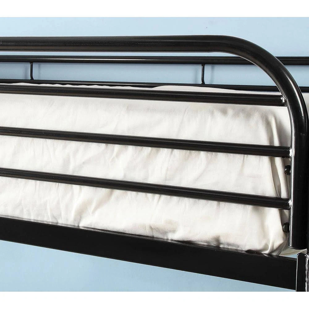 Black Twin Over Twin Bunk Bed V790076