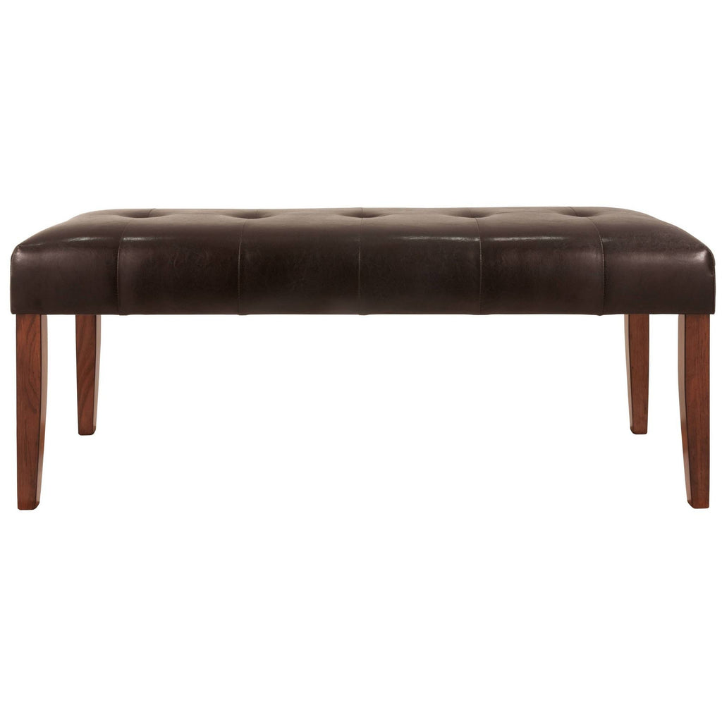 Medium Brown Upholstered Dining Bench N884