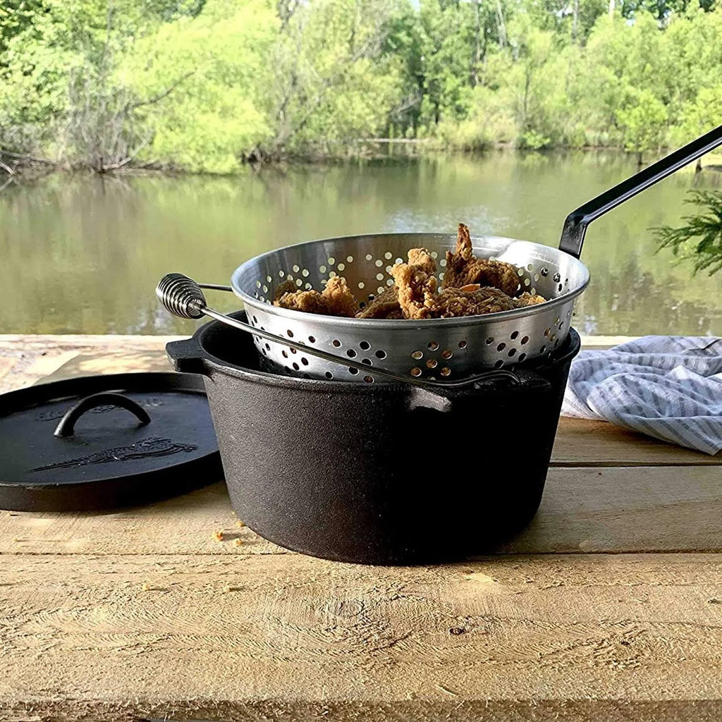 Cast Iron 14 Quart Dutch Oven with Basket S3329