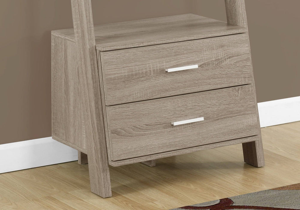 White Particle Board Bookcase with 2 Storage Drawers B88836