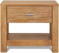 Solid Wood 1-Drawer Nightstand F841535