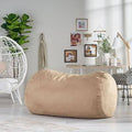 Beige Polyester Large Classic Bean Bag X241