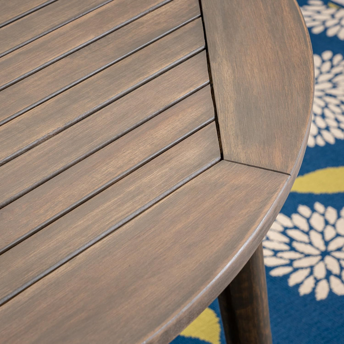 Acacia Wood Round Dining Table U612728