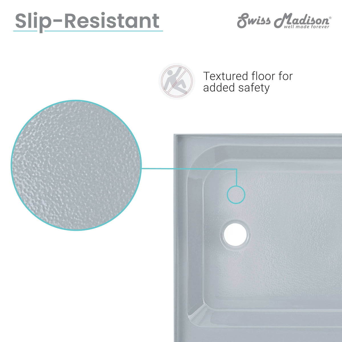 Gray Single Shower Base G717538
