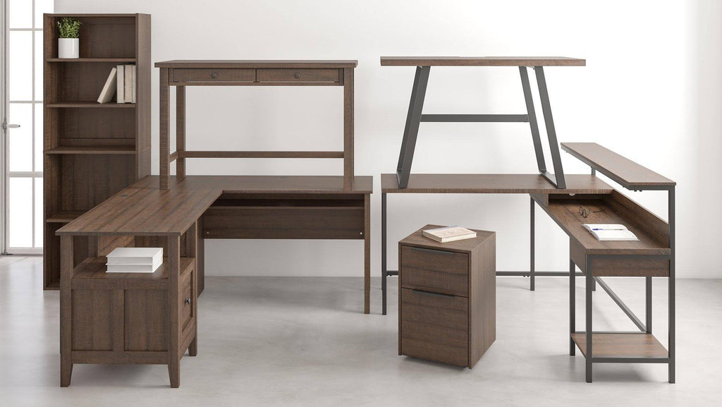 Warm Brown Home Office Desk V82793