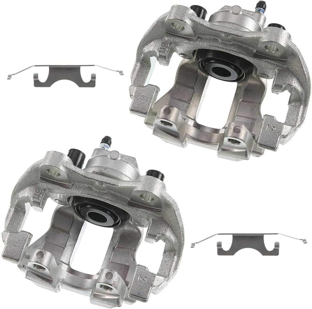 Disc Brake Caliper Assembly with Bracket Rear Left Driver Side Pack of 2 V1616