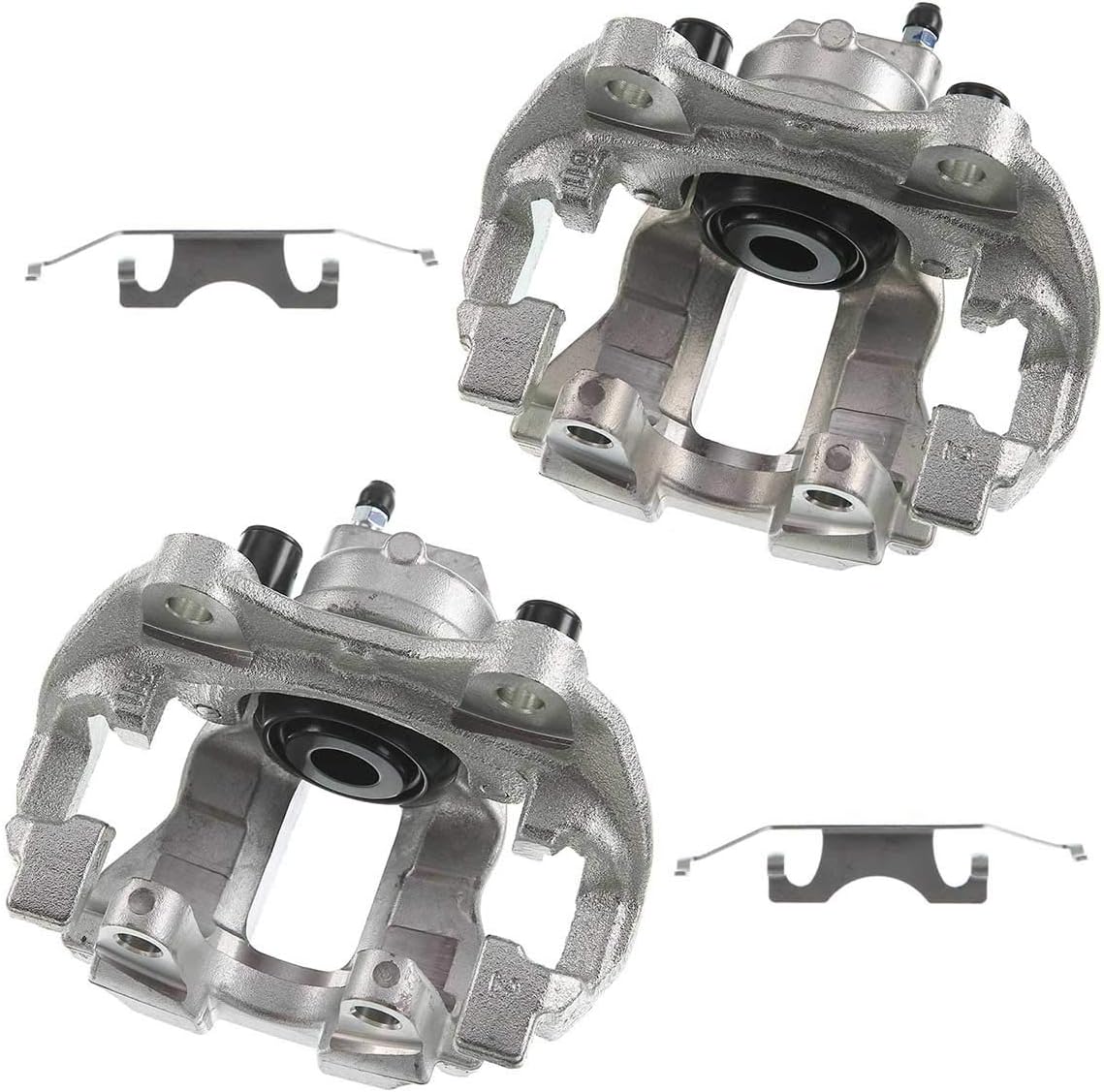 Disc Brake Caliper Assembly with Bracket Rear Left Driver Side Pack of 2 V1616