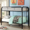 Black Twin Over Twin Bunk Bed V790076