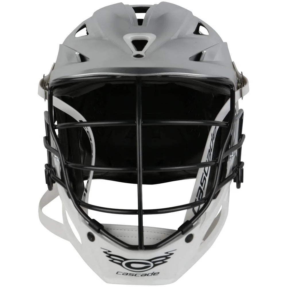 Lacrosse Helmet Black Cage in Silver J18652