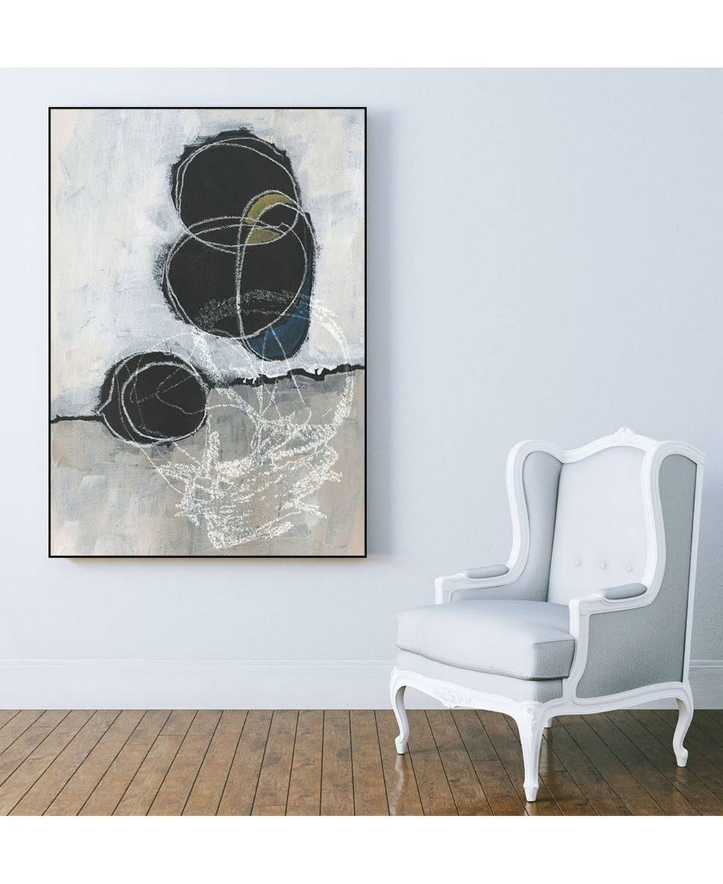 Framed Canvas Art Block V572
